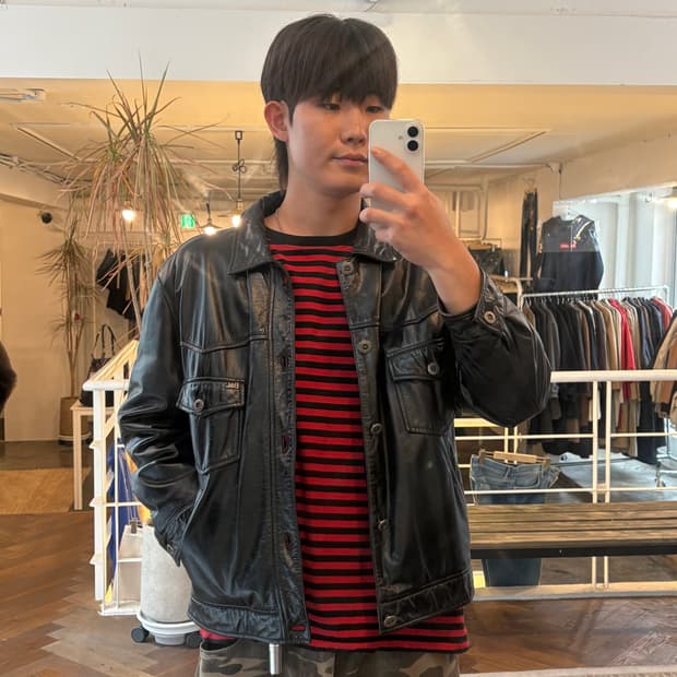 빈티지 레더 자켓