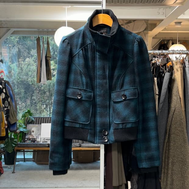 New look 체크 울자켓