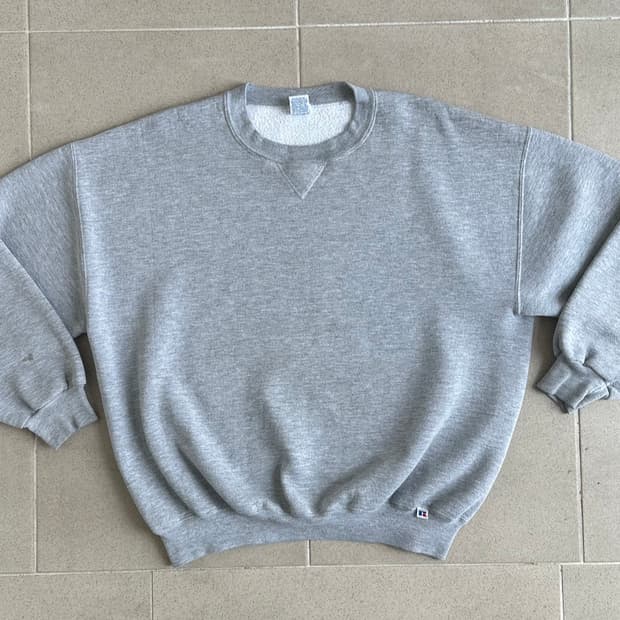 90s 빈티지 러셀 스웻셔츠 그레이 XXL USA