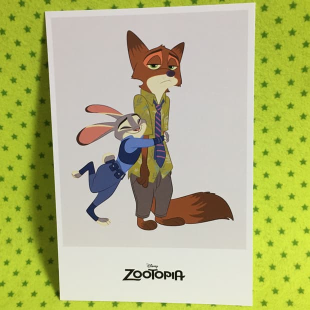 주토피아 디즈니전 엽서  주토피아엽서