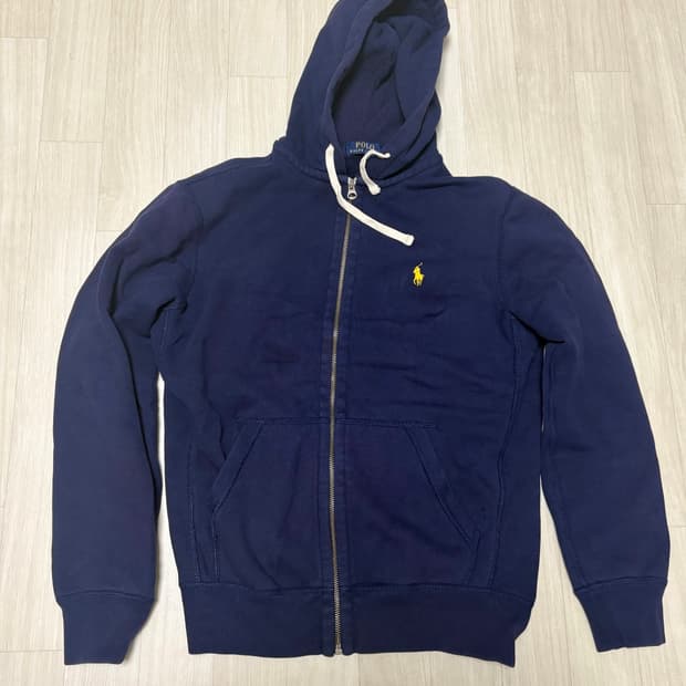 S 폴로 네이비 후드집업 