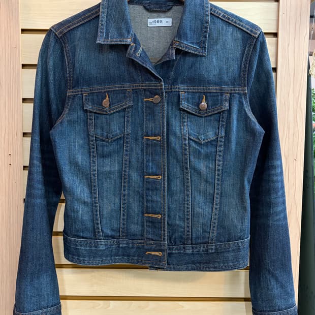 갭 1969 데님 자켓 생지 빈티지워싱