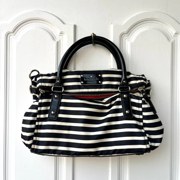 Kate spade 케이트 스페이드 스트라이프 스트랩 숄더백 갸루 y2k