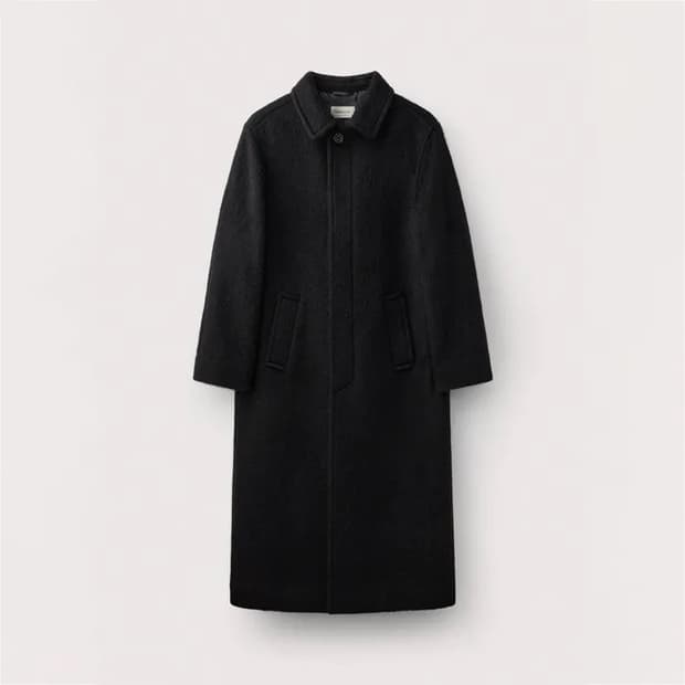 우마뭉 japanese mohair coat 블랙 L사이즈(새상품)