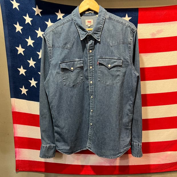 리바이스 데님 웨스턴 셔츠