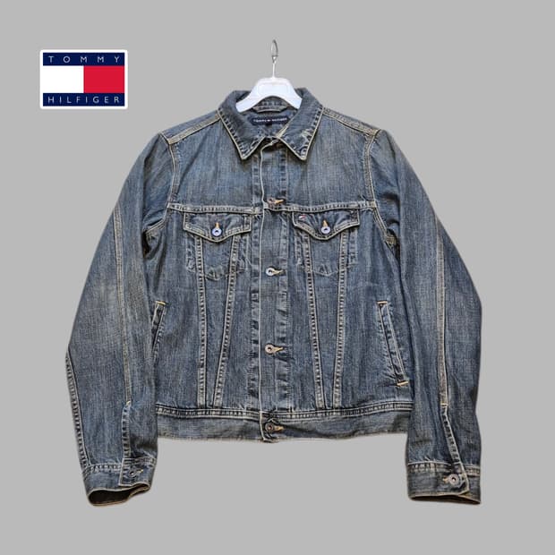 S 타미힐피거 데님자켓 