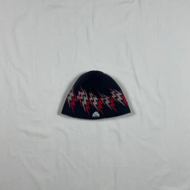 2007년도 나이키 nike acg 썬더 로고 비니 모자