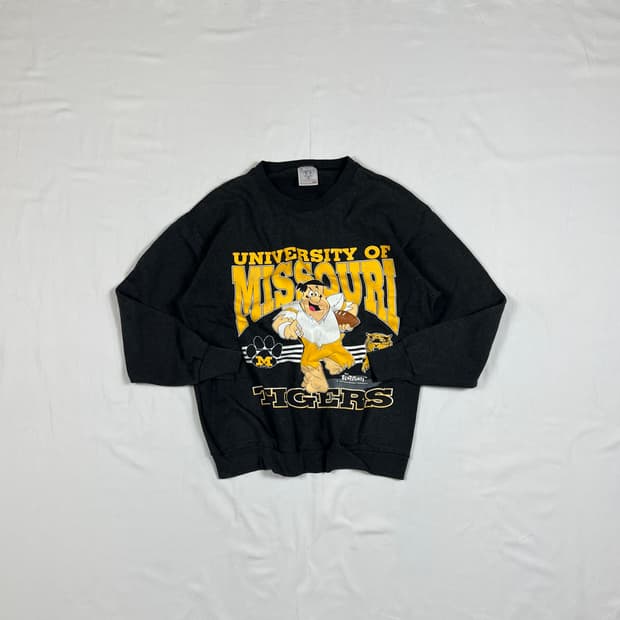 90‘s 93년도 플린스톤 고인돌 프린트 맨투맨