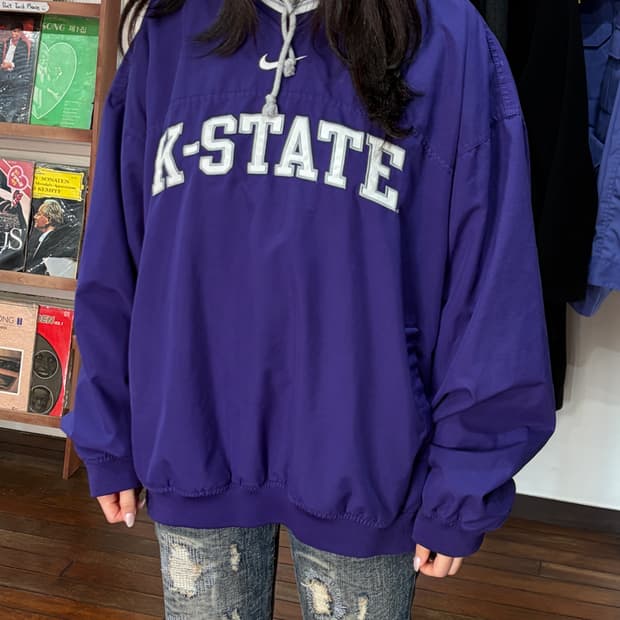 J42 나이키 팀 캔자스 스테이트 웜업 XL