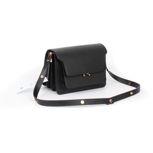 마르니 트렁크백 카프스킨 미디엄 블랙