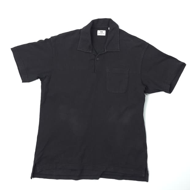 유니클로x엔지니어드가먼츠 코튼 반팔카라티 블랙 (M)