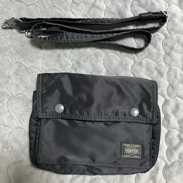 Porter 요시다 포터 탱커 스냅 숄더백 블랙