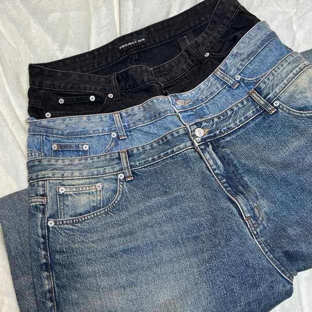 프로젝트 gr 레이어드 데님 3사이즈 