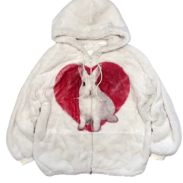 Kater 카터 토끼 퍼 후드집업