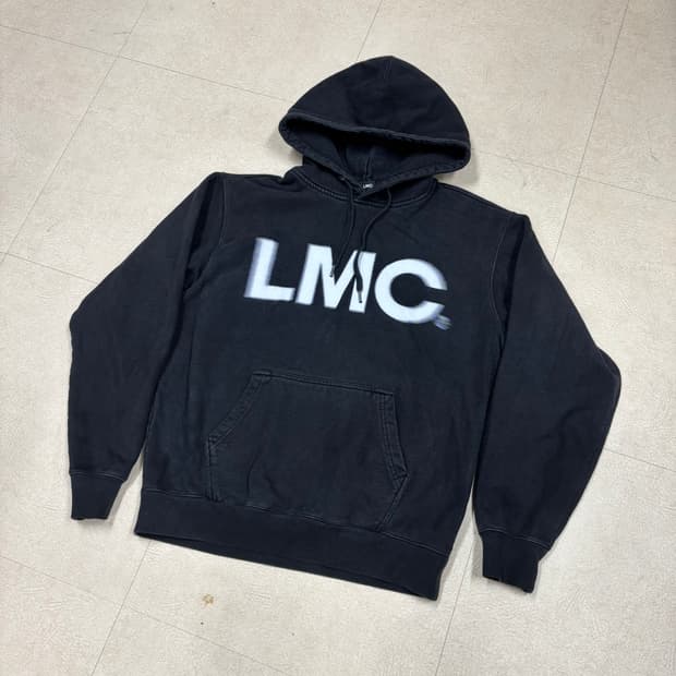 LMC 빅로고 블랙 후드티