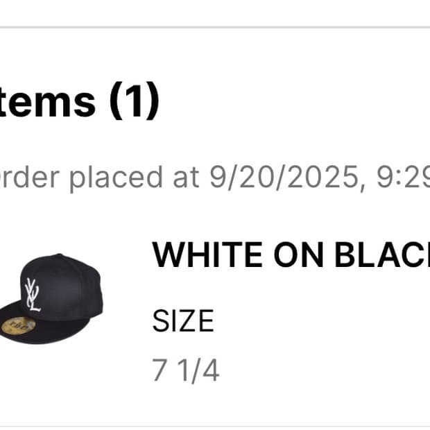 Yvl New era white on black