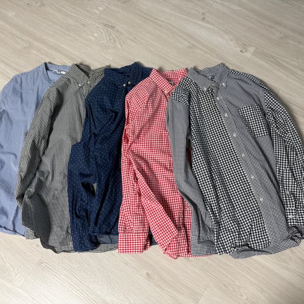 [M] 유니클로 남성 체크/스트라이프 5종 셔츠