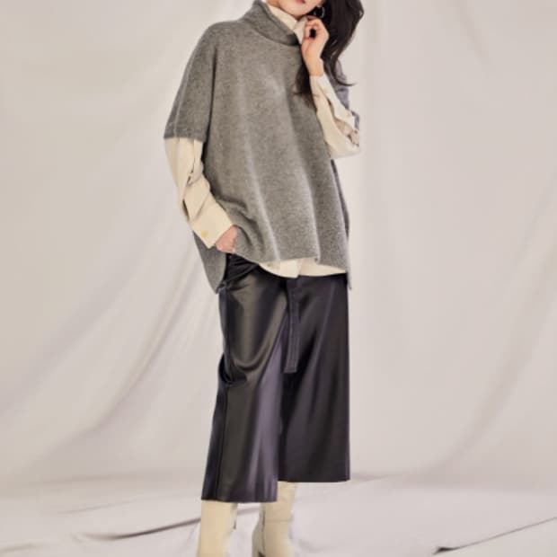 비건레더 7부 팬츠 27인치 