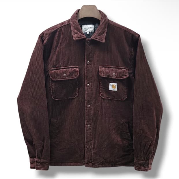 [m] 칼하트 코듀로이 셔츠 자켓 버건디
