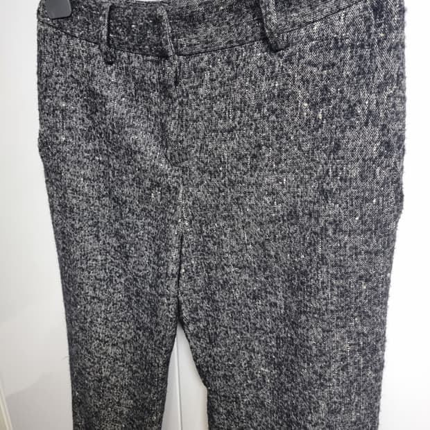 디올 트위드 팬츠 블랙&화이트 그레이 차콜 슬랙스 일자 스트레이트 부츠컷