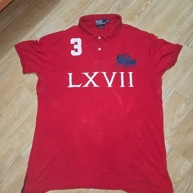 폴로  LXVII 폴로 럭비티 레드 00s두산