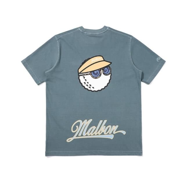 L MALBON 말본 골프 피그먼트 프린팅 반팔티