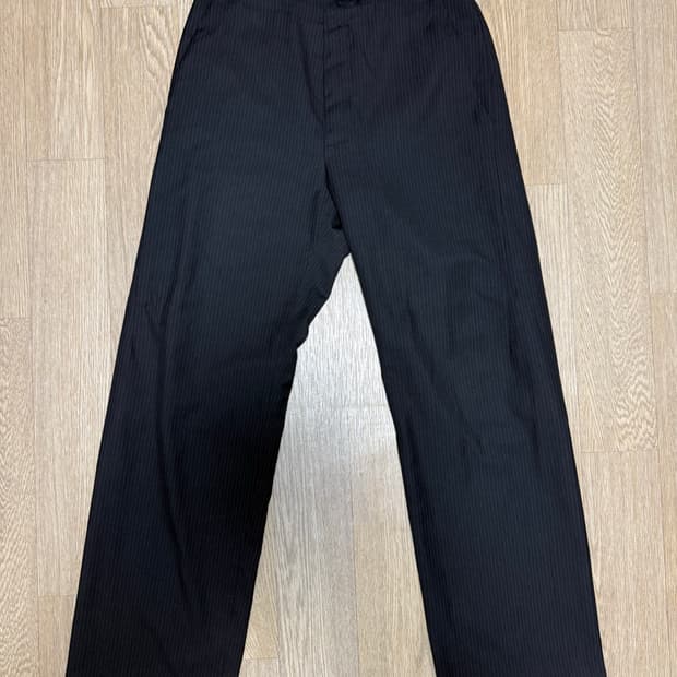 머듈 라운지 팬츠 스트라이프 블랙 3싸