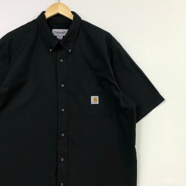 XL 칼하트 블랙 워크 셔츠