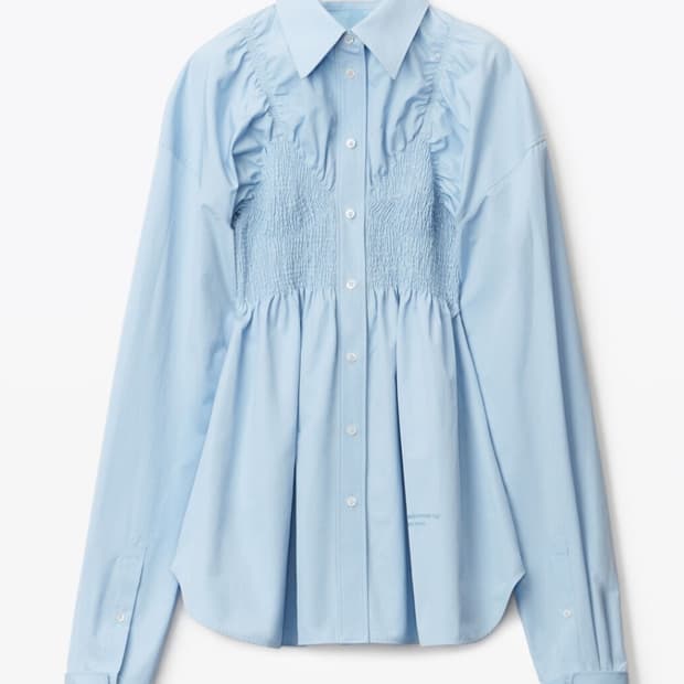 스모크 포플린 셔츠