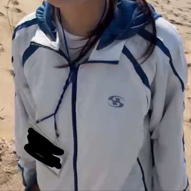 산산기어 슬래쉬 후디 자켓 오프화이트 Sansan Gear Slash