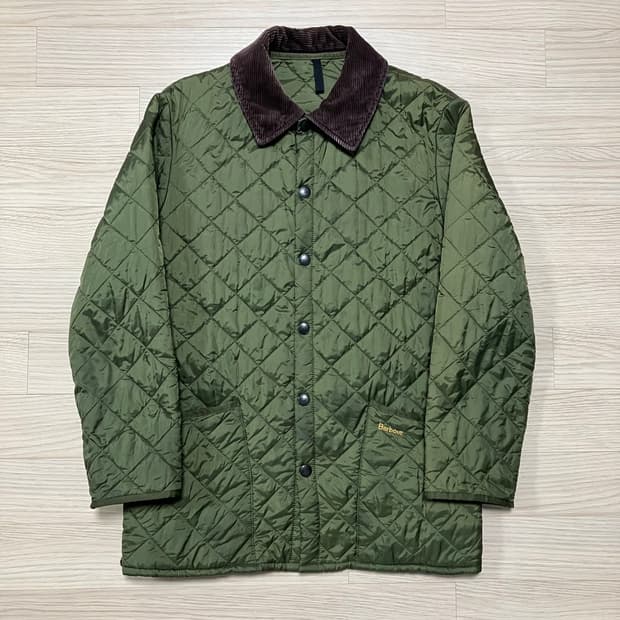 바버 리데스데일 퀼팅 자켓 올리브