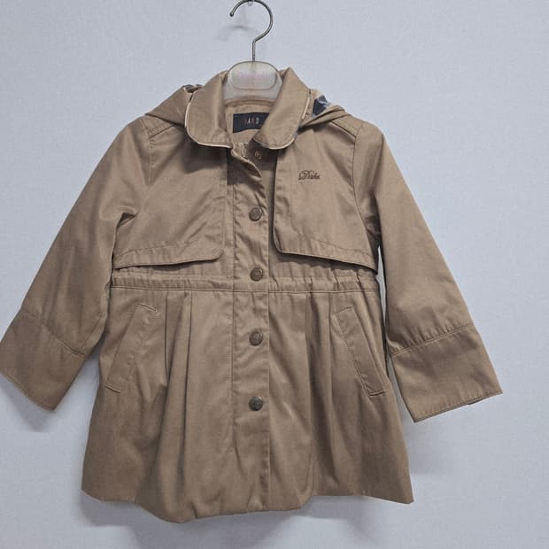 닥스 키즈 여아 후드 코트 100