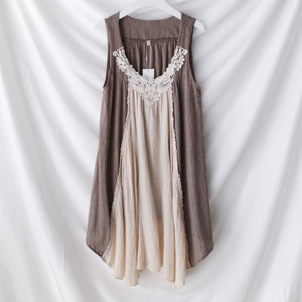crochet shirring one-piece