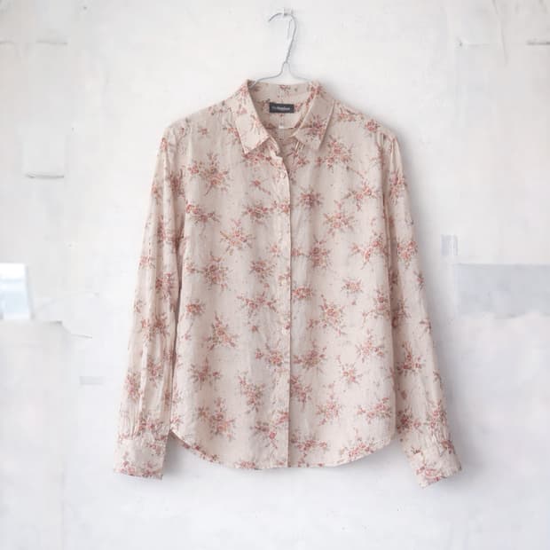 Pink Flower Blouse Shirts