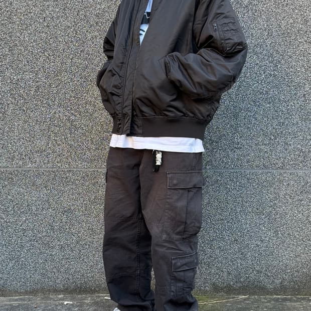 프릭스스토어 프릭스토어 플라이트 자켓 MA-1 블랙 L