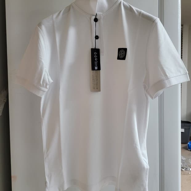 ✍️ [새상품/정품] 스톤아일랜드 오가닉 피케 슬림핏 폴로 티셔츠  