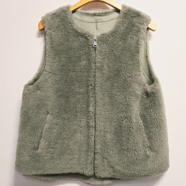 CITY GEE 여성 양모베스트 조끼