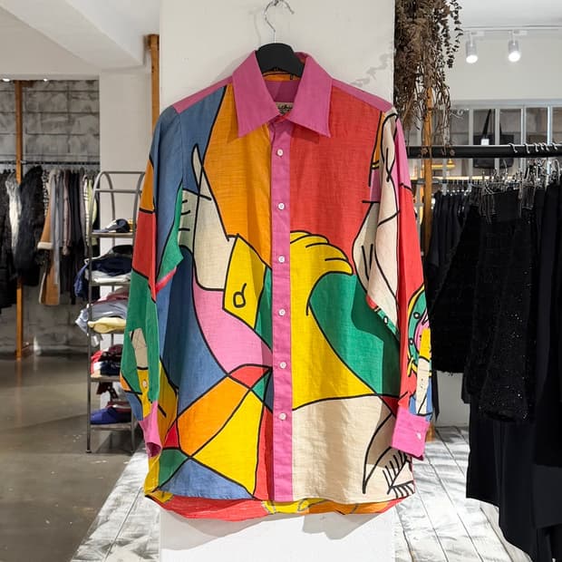 쟝 샤를르 드 카스텔바작 린넨 팝아트 패턴 셔츠