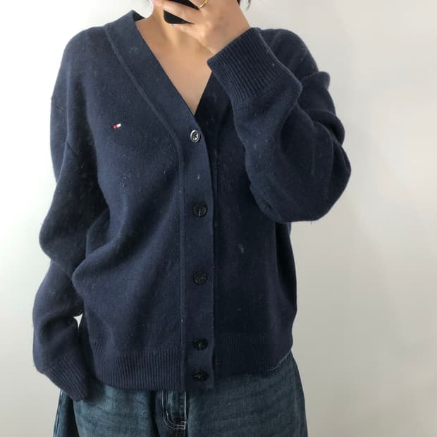[L] 타미힐피거 네이비 가디건