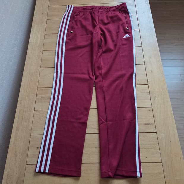 100 아디다스 삼선 트레이닝 팬츠 버건디 바지185