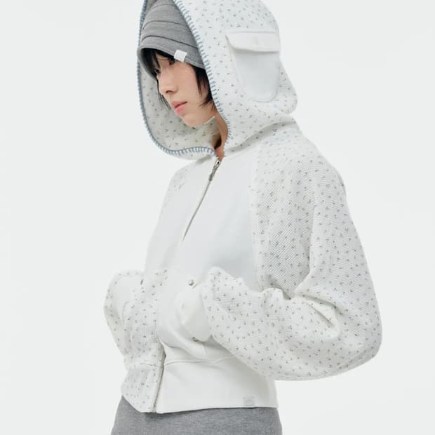 뚜오미오 플라워 후드집업