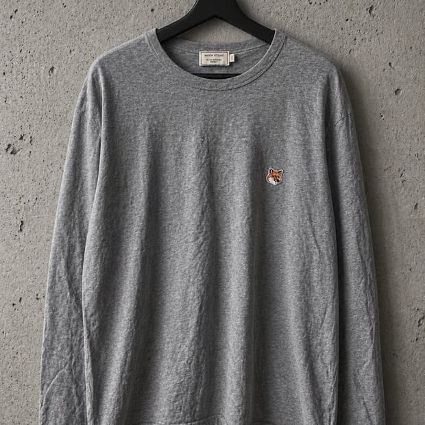 메종키츠네 폭스헤드 롱슬리브