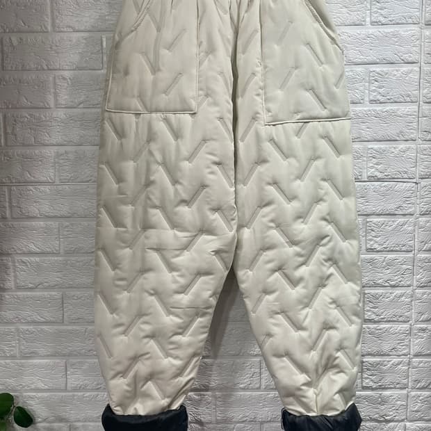 밴딩 누빔조거바지 패딩바지 새상품:) 누빔패딩팬츠겨울바지