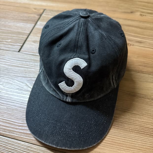 슈프림 피그먼트 S로고 6패널 캡 모자