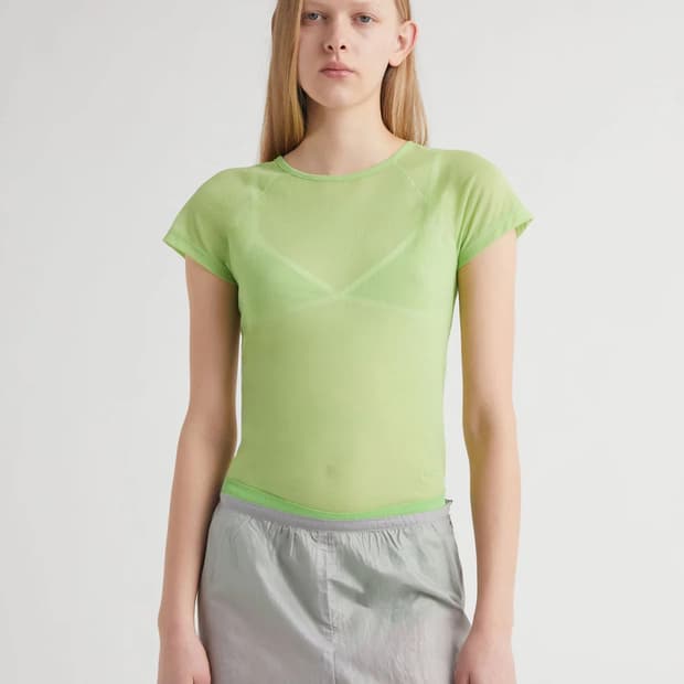 [XS,S,M]팔로마울 Omu 오무 티셔츠/그린