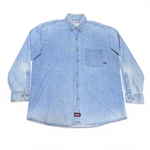 L 디키즈 제뉴인 연청 데님셔츠