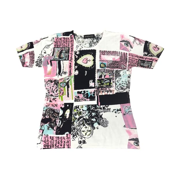 Vintage Graphic Patchwork Tee 