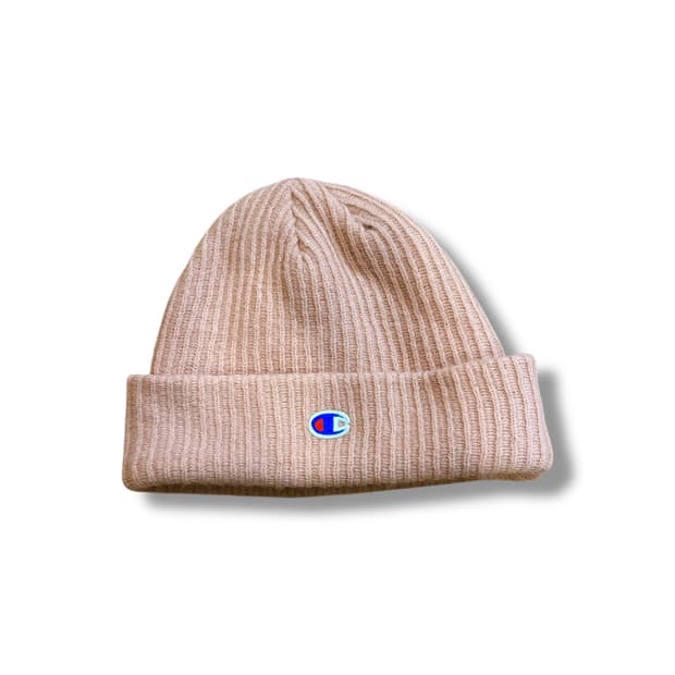 챔피온 연분홍 골지 비니