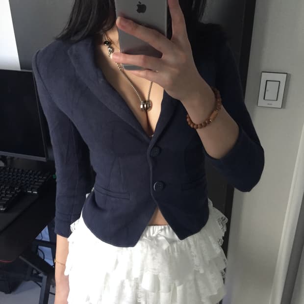 H&m 고갸루 슬림 투버튼 자켓