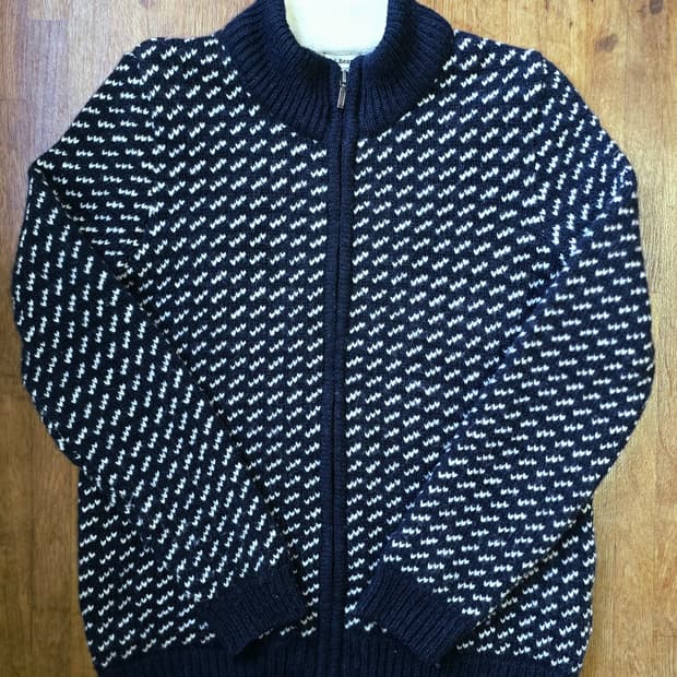 L.L.Bean 엘엘빈 버드아이 집업 니트 Made In Norway